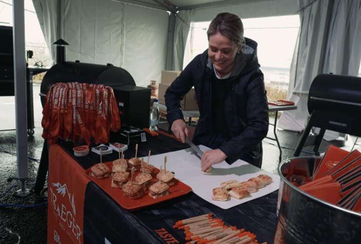 Directrice Marketing lors d'un événement pour les employés Tanguay